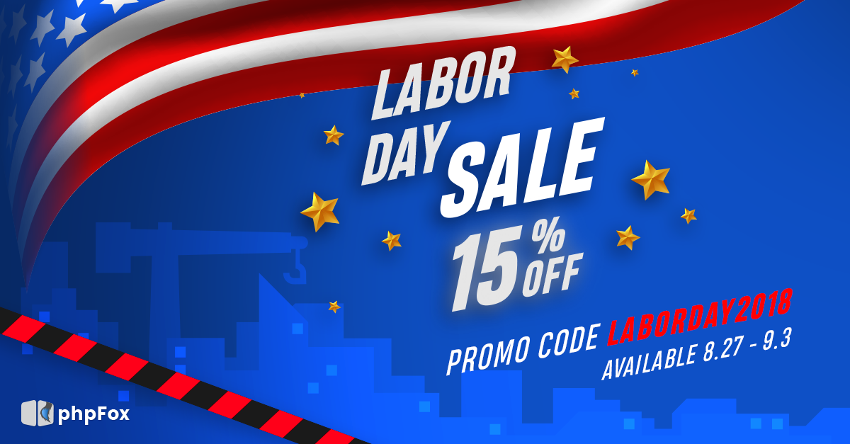 Labor Day Week Promotion 8/27 – 9/3