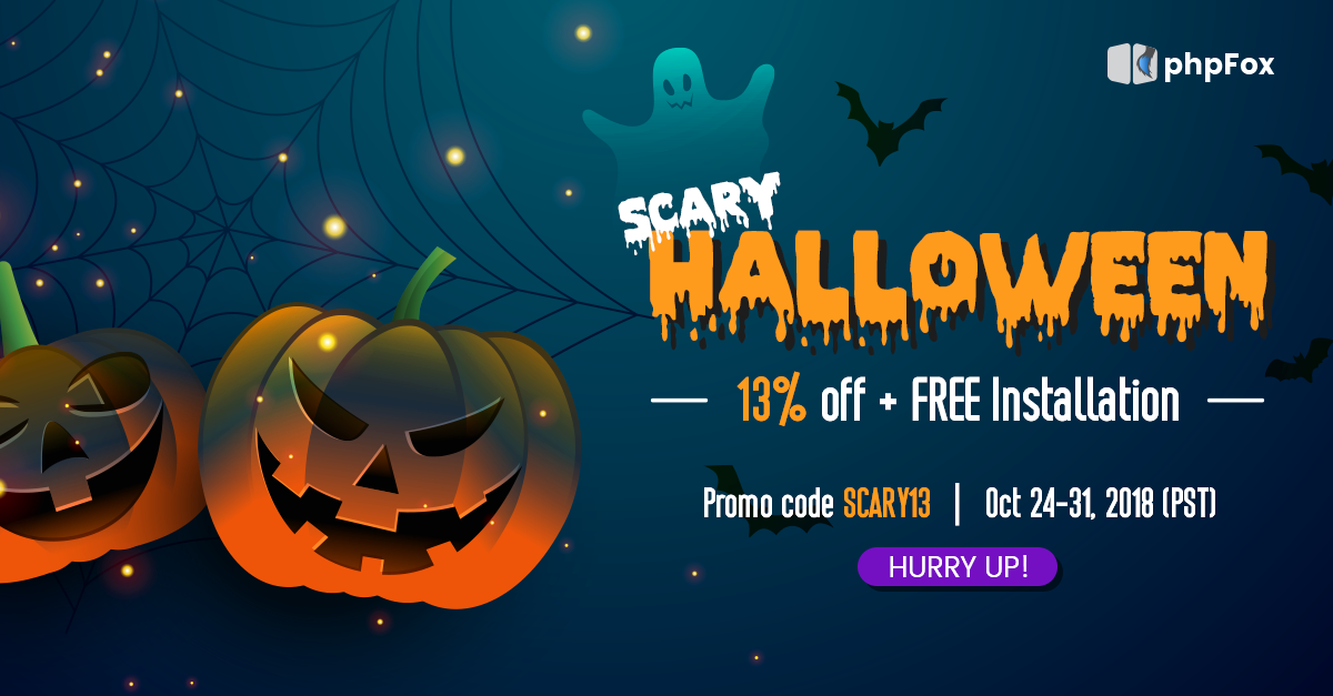 Wickedly phpFox Halloween Treats: 13% Off All Ghoulish Goodies