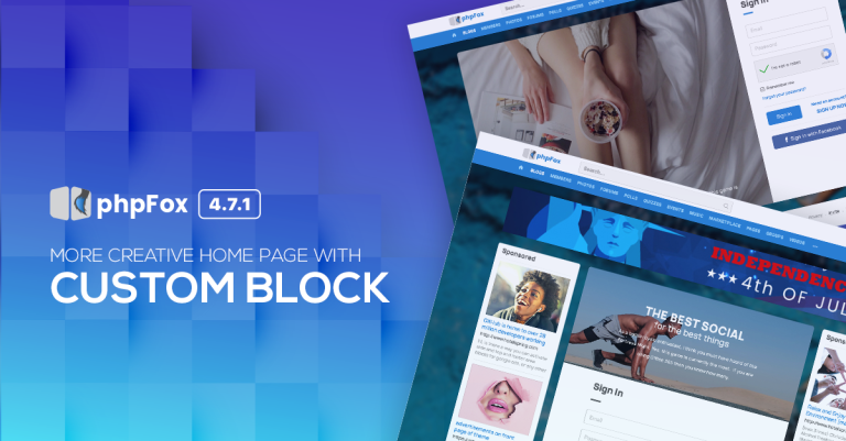 Make your creative Home page with Custom blocks