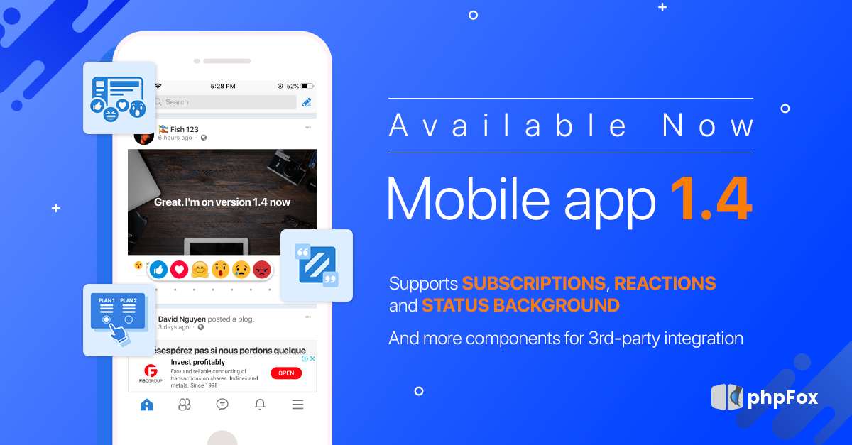phpFox Mobile App version 1.4 Official Release
