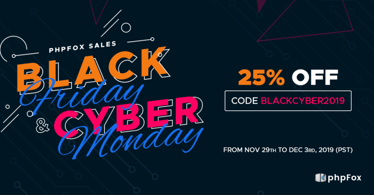 Black Friday & Cyber Monday Sales 2019