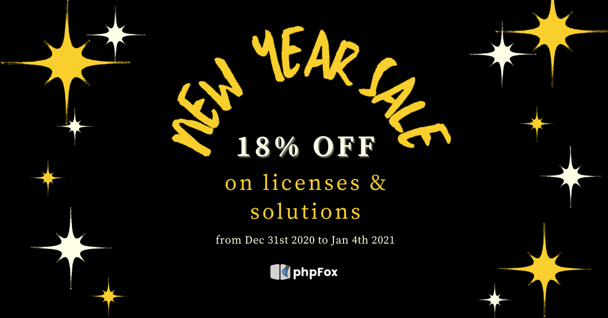 New Year comes with SALE!