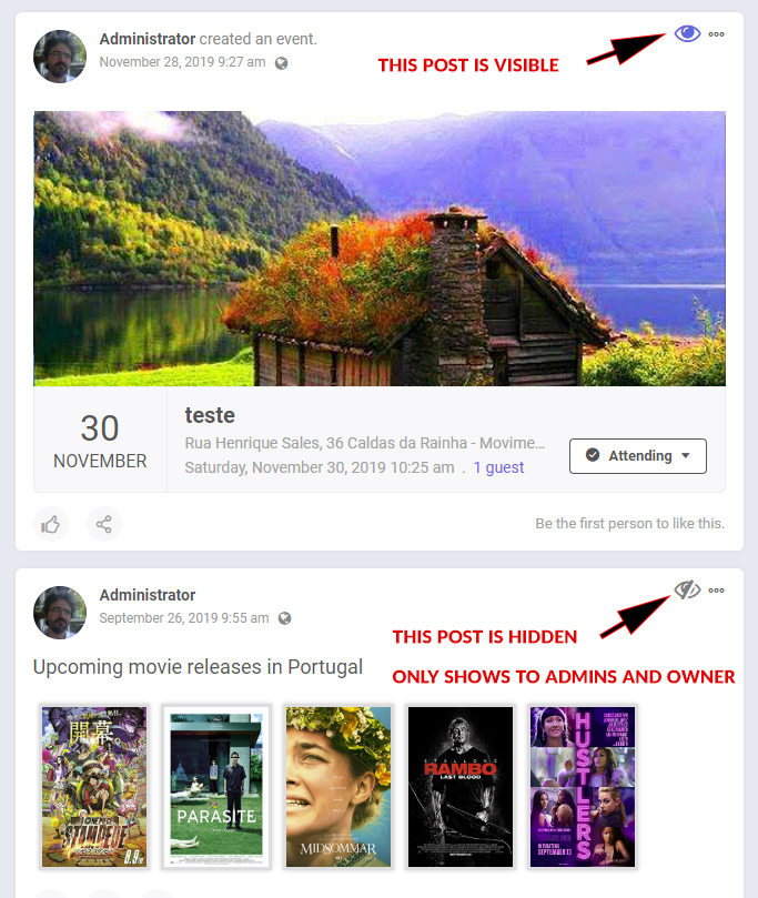 picture-of-visible-and-hidden-posts| Hide Post By Cespiritual | New Apps and Themes In November 2021