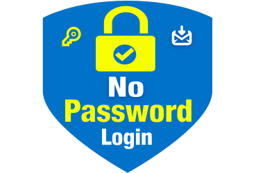 logo of the app login without a password