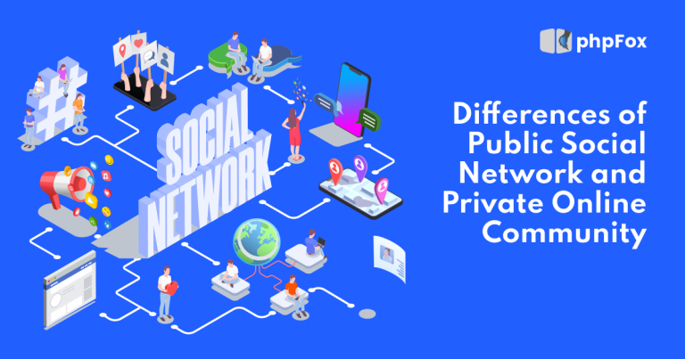 Differences of Public Social Network and Private Online Community