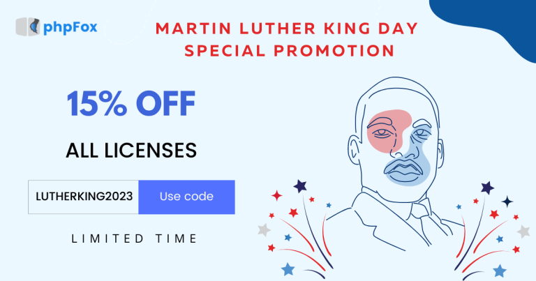 Martin Luther King Day Promotion 2023