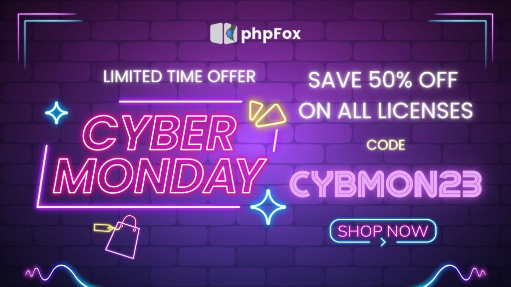 Purple Blue Neon Modern Cyber Monday Sale Instagram Post Presentation
