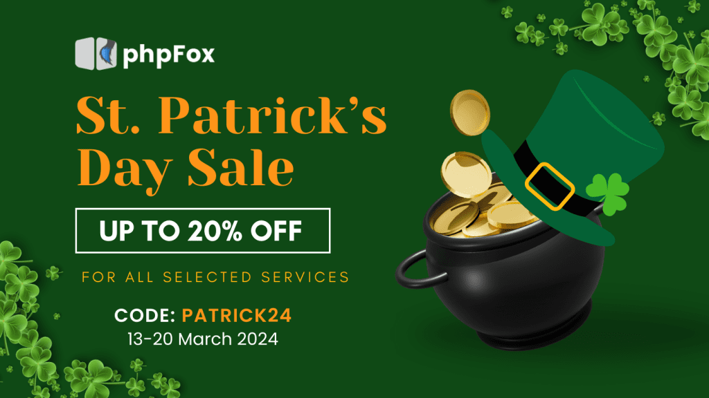 this image showcase the St.Patrick's Day Sale
