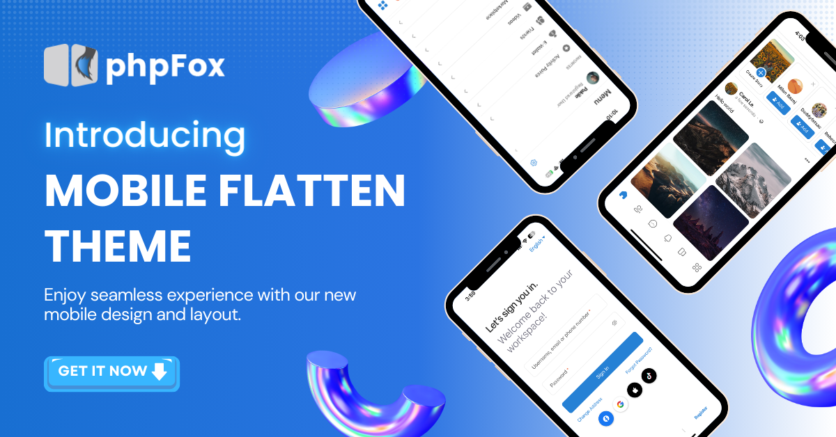 Introducing MetaFox Flatten Theme: Boost your mobile app aesthetics with new look and feel!