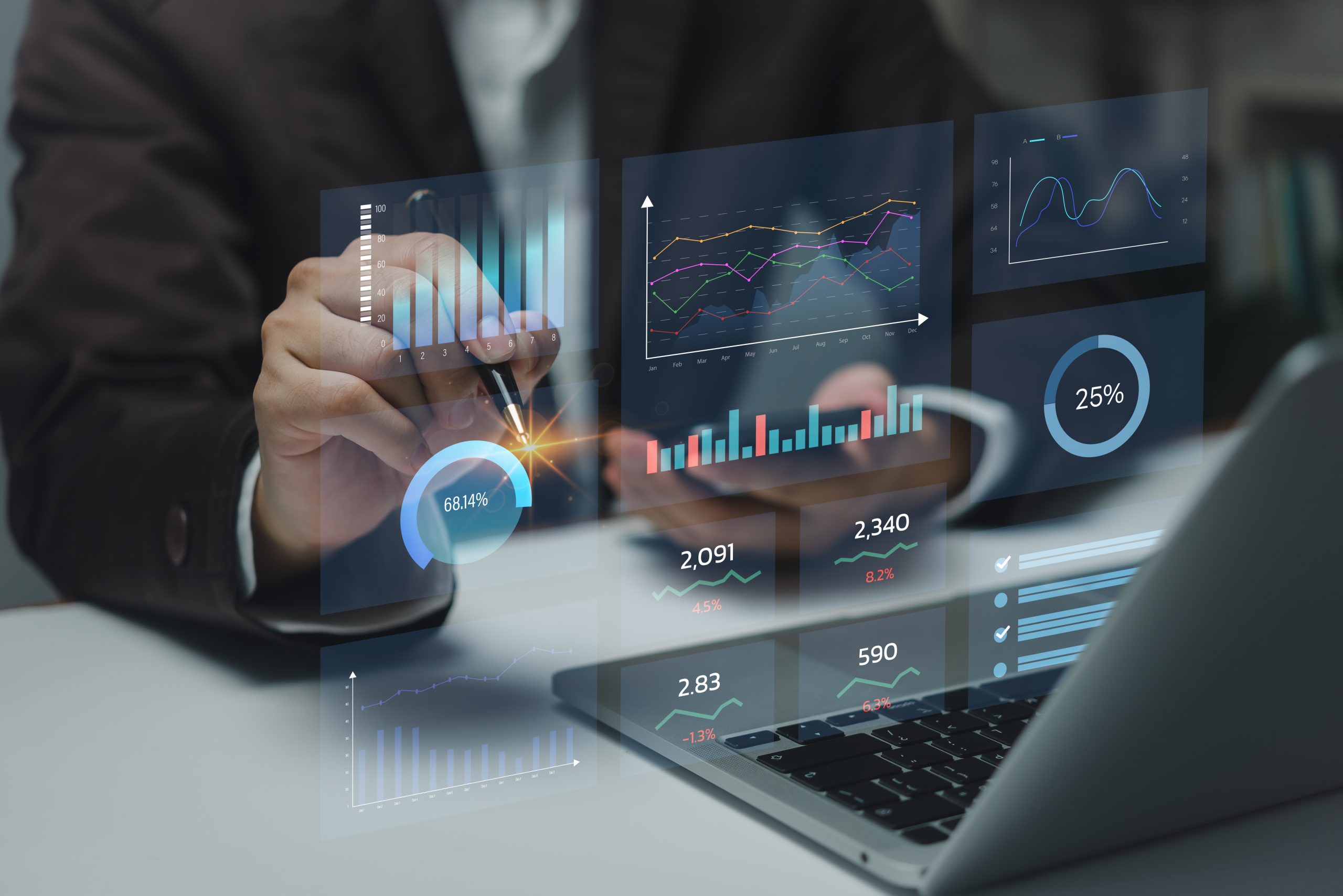 dashboard insight data management system analysis key performance indicatorsbusiness report marketing financial organization strategy scaled