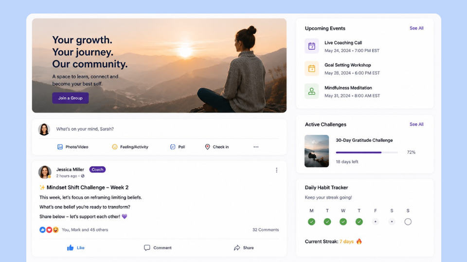 wellness niche community platform